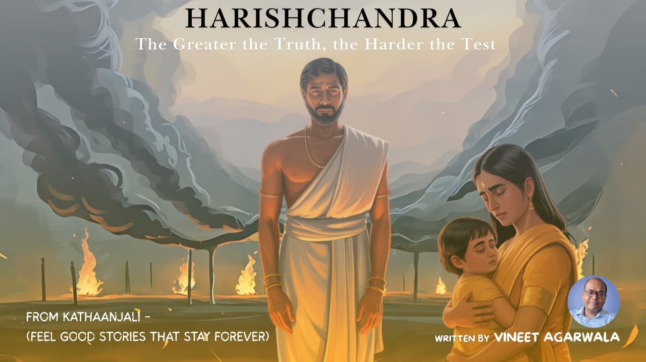 Harishchandra family illustration